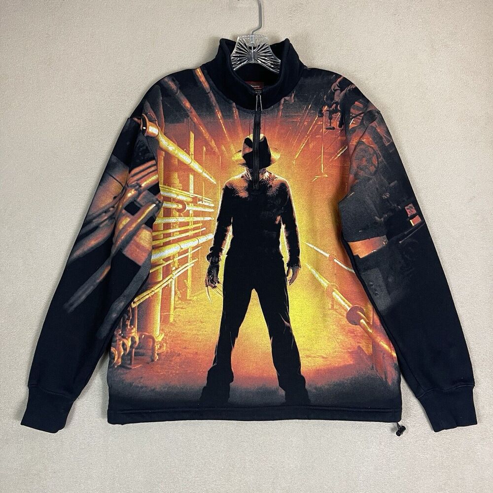 Shoe Palace Hoodie Mens Small Black‎ A Nightmare On Elm Street Graphic Print